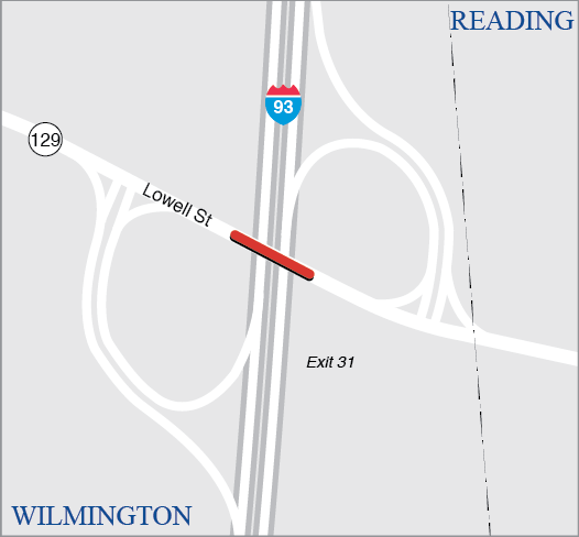 WILMINGTON: BRIDGE REPLACEMENT, W-38-029 (2KV), ST 129 LOWELL STREET OVER I 93 
